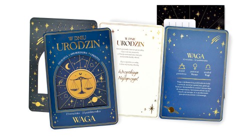 Przejdź do produktu Karnet DK-1447 Urodziny (znaki zodiaku, Waga)