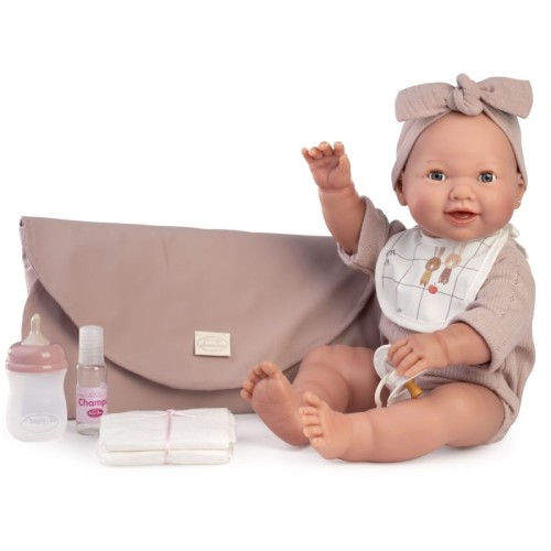 Przejdź do produktu Lalka Hiszpańska Mia siusiająca z przewijakie 42cm