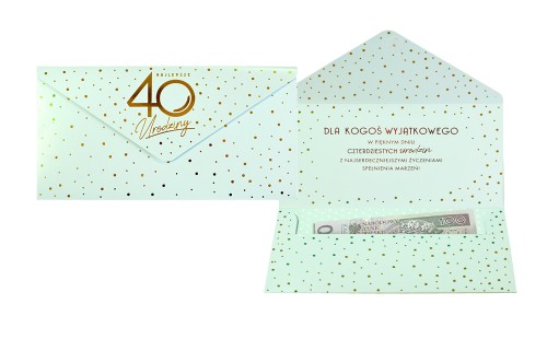 Przejdź do produktu Koperta podarunkowa KOP-054 Urodziny 40 Elite