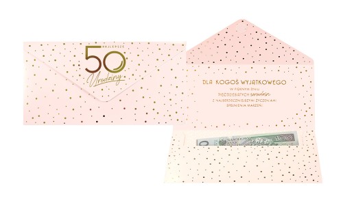 Przejdź do produktu Koperta podarunkowa KOP-055 Urodziny 50 Elite