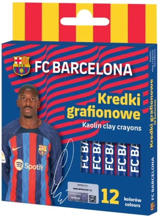 Kredki grafionowe okrągłe FC Barcelona - 12 kolor(4).webp