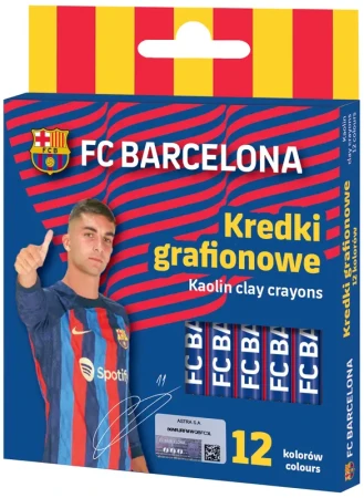 Kredki grafionowe okrągłe FC Barcelona - 12 kolor(3).webp