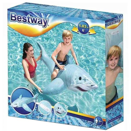 Przejdź do produktu 21430 Dmuchany Materac Rekin 183 x 102 cm Bestway 41405 - Bestway