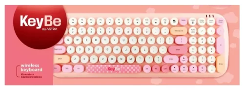 Przejdź do produktu Klawiatura bezprzewodowa KEYBE by ASTRA CANDY PINK