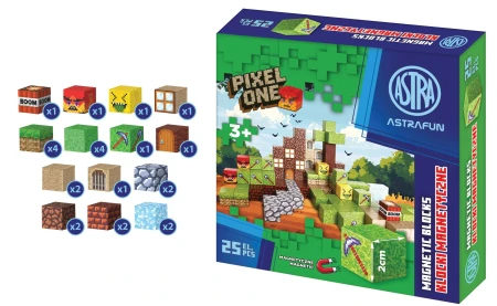 KLOCKI MAGNETYCZNE ASTRAFUN PIXEL ONE FARMA 25 EL..webp