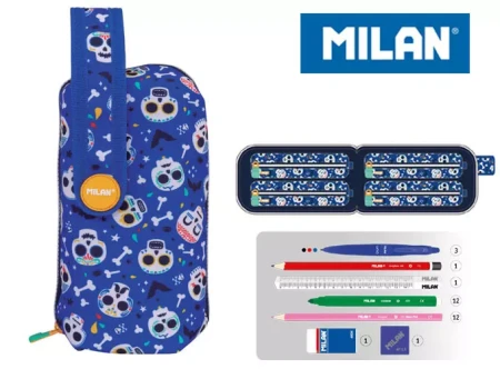 Multipiórnik 4 piórniki BAT&amp;BITES niebieski 08872BBTB MILAN.webp