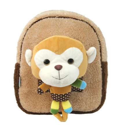 Plecak pluszowy z zabawką BROWN MONKEY.jpg