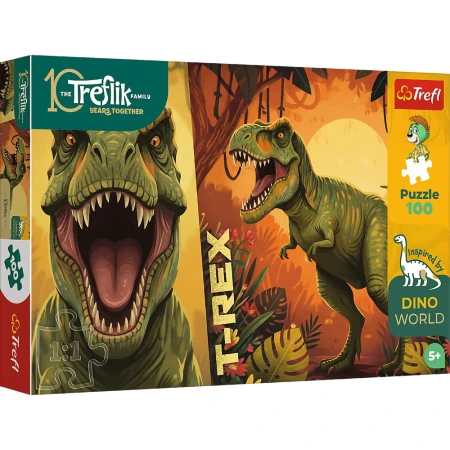 Puzzle 100 Inspired By Dino World wzór 1 Rodzina Treflików 16578 1.webp