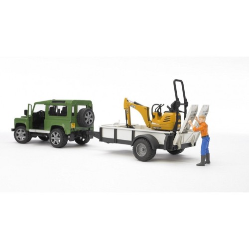 Przejdź do produktu BRUDER Land Rover+przyczepa+koparkaJCB+fig 02593