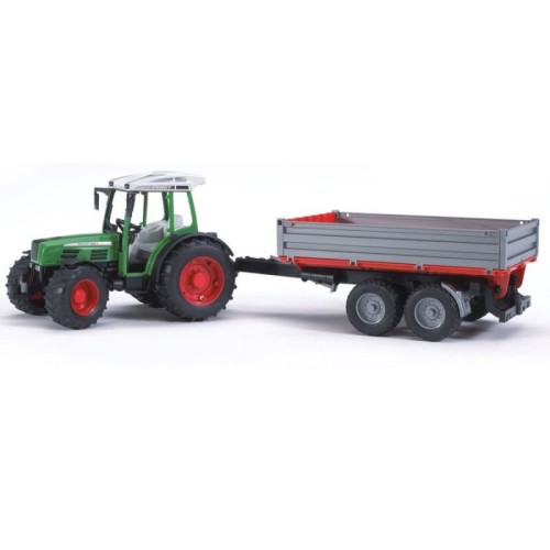 Przejdź do produktu BRUDER Mała przyczepa1oś+3bale słomy 02204