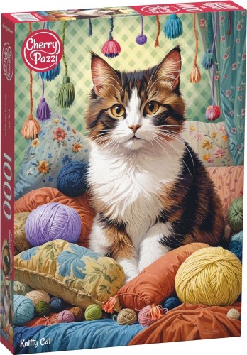Przejdź do produktu Puzzle 1000 CherryPazzi Knitty Cat 31131