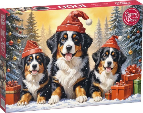 Przejdź do produktu Puzzle 1000 CherryPazzi Holiday Puppies 31254