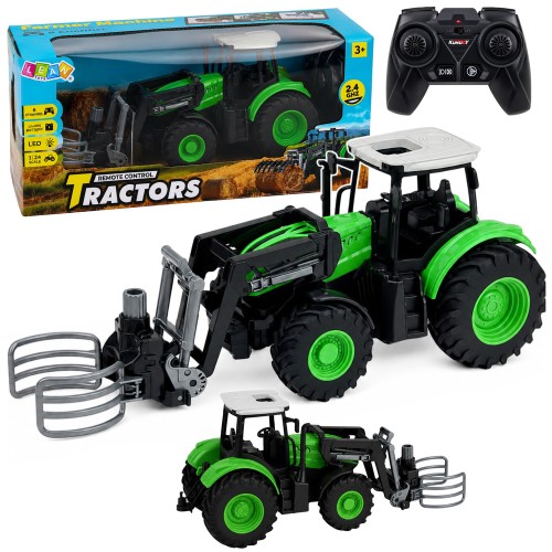 Przejdź do produktu 29762 Traktor z Chwytakiem Do Bali Zdalnie Sterowany RC Światła Zielony 1:24 - LEAN Toys
