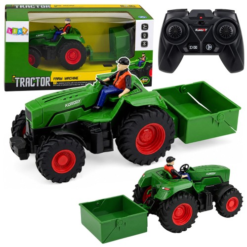 Przejdź do produktu 29740 Traktor Rolniczy Zdalnie Sterowany RC Z Przyczepą Skrzyniową Rolnik 1:24 - LEAN Toys