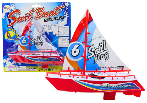 Przejdź do produktu 18691 Łódka Pływająca Łódź Na Baterie Zabawka Wodna Czerwona - LEAN Toys 5905991019015