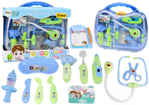 Przejdź do produktu 18108 Zestaw Medyczny Małego Doktora W Walizce Światła Dźwięki Niebieski - LEAN Toys