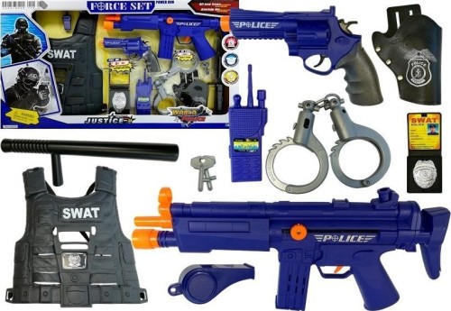Przejdź do produktu 4872 Zestaw Policyjny Karabin Odgłosy Strzelania Naciąg - LEAN Toys