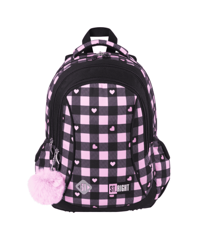 Przejdź do produktu Plecak 3-komorowy St.Right BP-26 Pink Checkered, St.Majewski