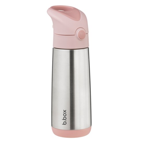 Przejdź do produktu Butelka termiczna, bidon dla dziecka ze słomką 500 ml, Blush Crush, b.box