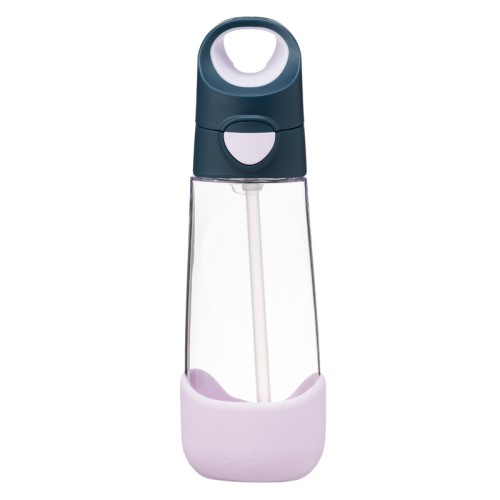 Przejdź do produktu Butelka na wodę tritanowa ze słomką, bidon dla dziecka 600ml, Indigo Rose, b.box