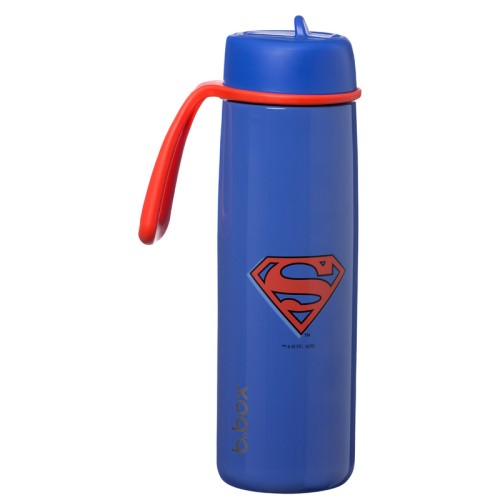 Przejdź do produktu Superman by b.box Butelka termiczna, bidon ze stali nierdzewnej, składany ustnik 690 ml