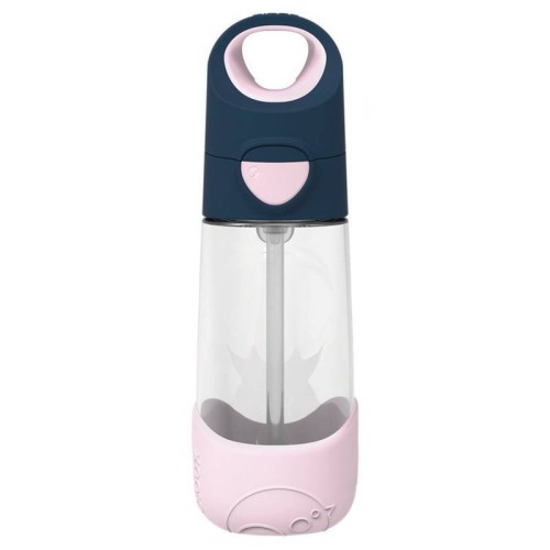 Przejdź do produktu Butelka tritanowa ze słomką 450 ml, Indigo Rose, b.box