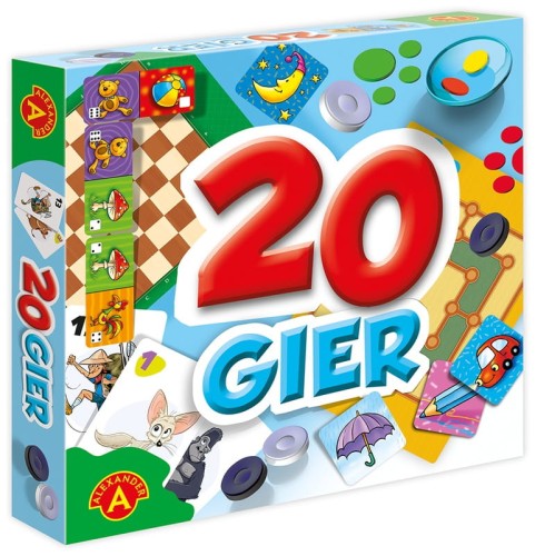 Przejdź do produktu Gry rodzinne Zestaw 20 gier 2655 ALEXANDER