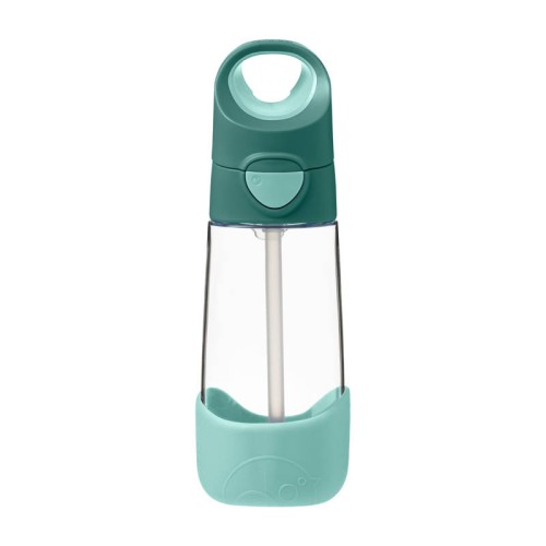 Przejdź do produktu Butelka tritanowa ze słomką 450 ml, Emerald Forest, b.box