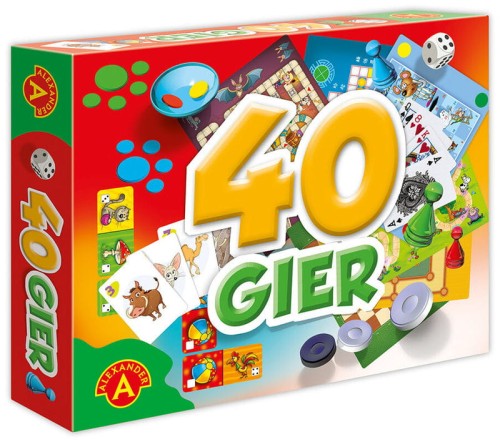Przejdź do produktu Gry rodzinne Zestaw 40 gier 2657 ALEXANDER