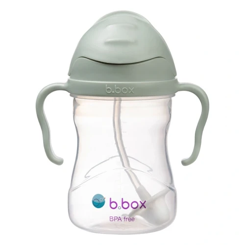 Przejdź do produktu Bidon ze słomką 240 ml, szałwiowy, b.box