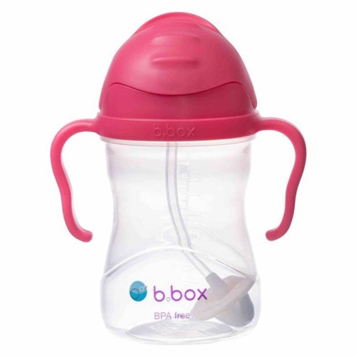 Przejdź do produktu Bidon ze słomką 240 ml, malinowy, b.box