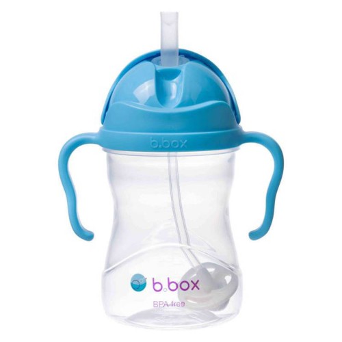 Przejdź do produktu Bidon ze słomką 240 ml, borówkowy, b.box