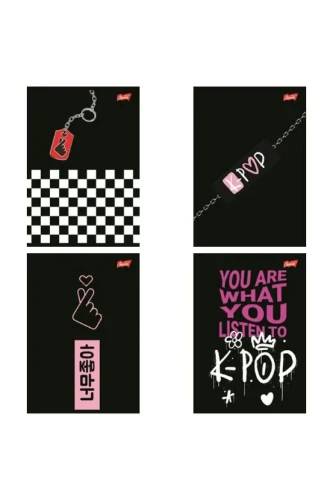 Przejdź do produktu Zeszyt A5 K-Pop Vibes 60 kartek w kratkę – Unipap