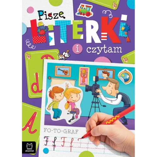 Przejdź do produktu Piszę literki i czytam – edukacyjna książeczka z naklejkami do nauki pisania i czytania