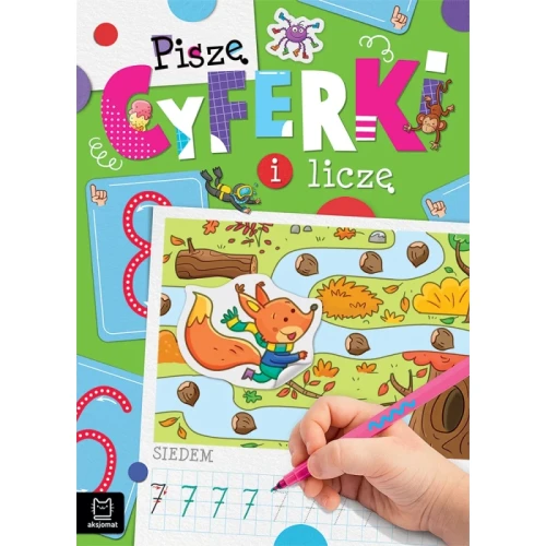 Przejdź do produktu Piszę cyferki i liczę – edukacyjna książeczka z naklejkami