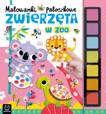 Zwierzęta w zoo. Paluszkowe malowanki – kreatywne malowanie palcami.jpg