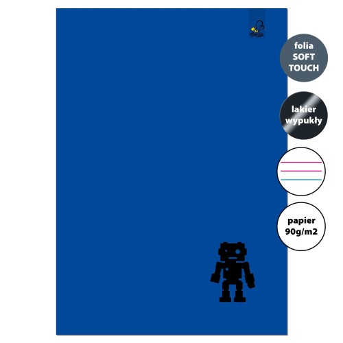 Przejdź do produktu Zeszyt A4/32K 3-linie kolor 90g Robot Pad