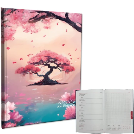 Kalendarz 2027 A5 tygodniowy Notatka Sakura EV-Corp.jpg