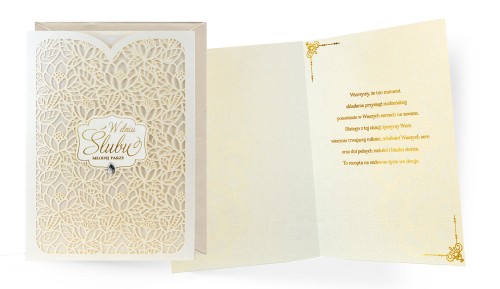 Przejdź do produktu Karnet ślubny Kukartka Dream Cards Plus DKP-062