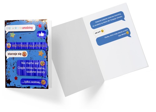 Przejdź do produktu Karnet B6 DK-844 Urodziny Czat Kukartka