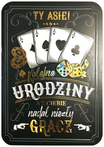 Przejdź do produktu Karnet B6 DK-846 Urodziny męskie Kukartka