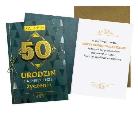 Karnet B6 Urodziny 50 męskie Kukartka.jpg