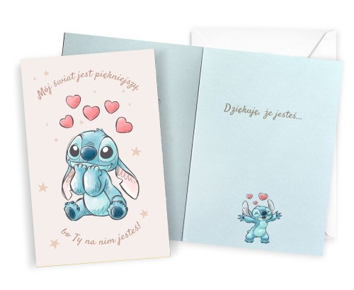 Przejdź do produktu Karnet Urodziny Stitch Kukartka – kartka z życzeniami i kopertą