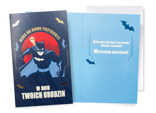 Przejdź do produktu Karnet DHS-052 Urodziny (Batman)