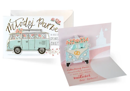 Karnet PU-009 Ślub Kukartka – kartka ślubna Pop-Up 3D.jpg