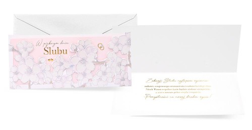 Przejdź do produktu Karnet Primus Ślub KPE-0253 Kukartka – elegancka kartka dla Pary Młodej