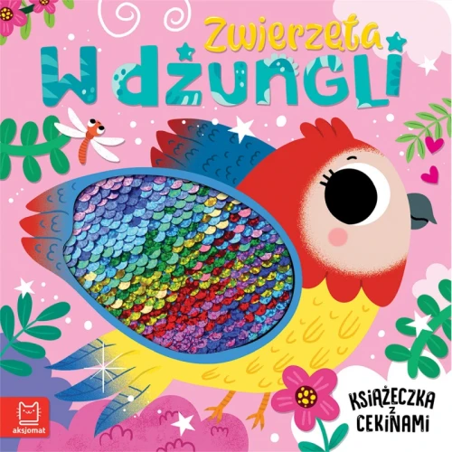 Przejdź do produktu Zwierzęta w dżungli. Książeczka z cekinami
