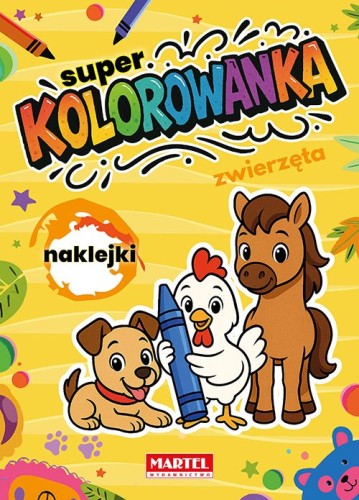 Przejdź do produktu Super kolorowanka Zwierzęta z naklejkami