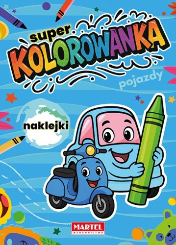 Przejdź do produktu Super kolorowanka Pojazdy z naklejkami