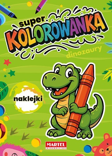 Przejdź do produktu Super kolorowanka Dinozaury z naklejkami